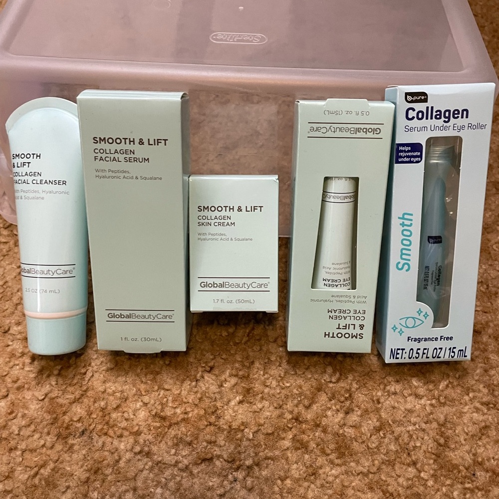 Smooth & Lift Skincare Set - Blue and White